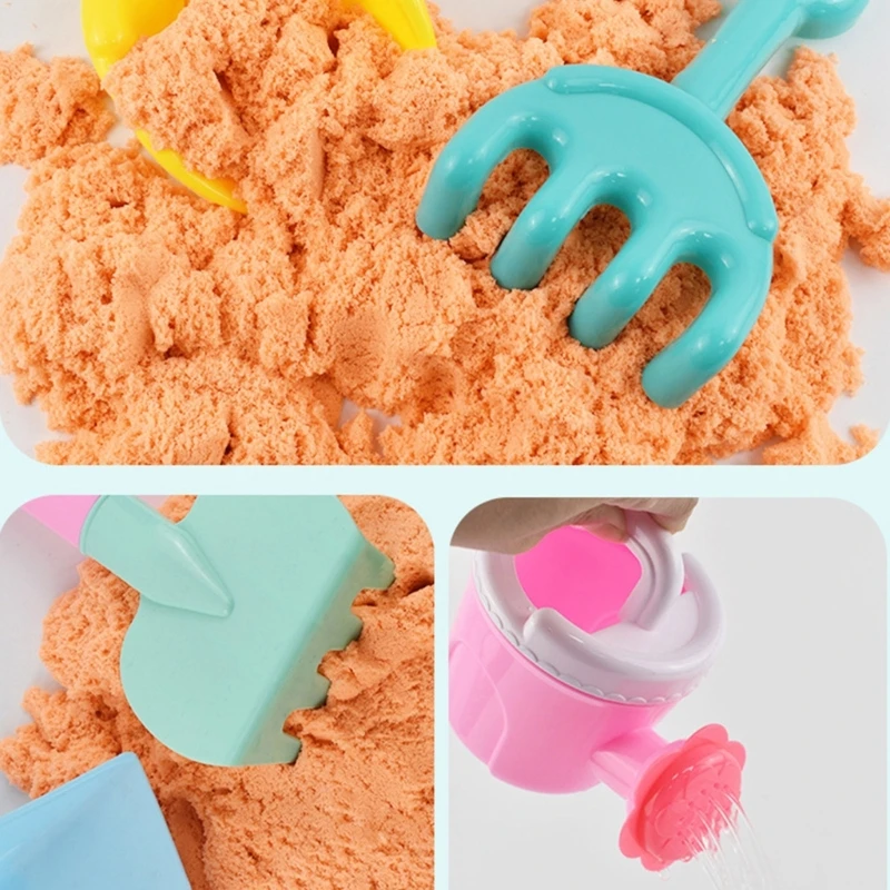 jouets en plastique pour enfants âgés 4 à 8 ans, complet avec seau à sable, pelle, râteau moules pour jeu