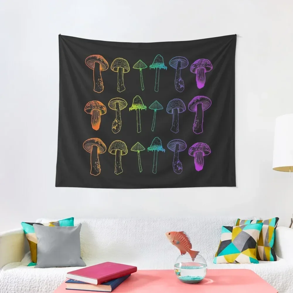 

Rainbow Mushroom Outline Tapestry Home Decorations Outdoor Decoration Room Design Tapestry