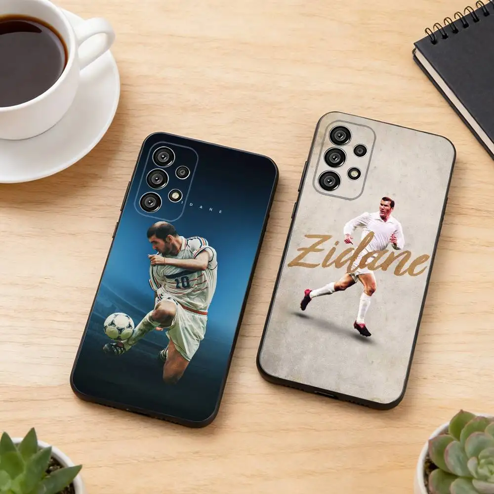 Football Player Z-Zinedines Zidane Phone Case For Samsung S25,S24,S21,S22,S23,S30,Ultra,S20,Plus,Fe,Lite,Note,10,Black Cover