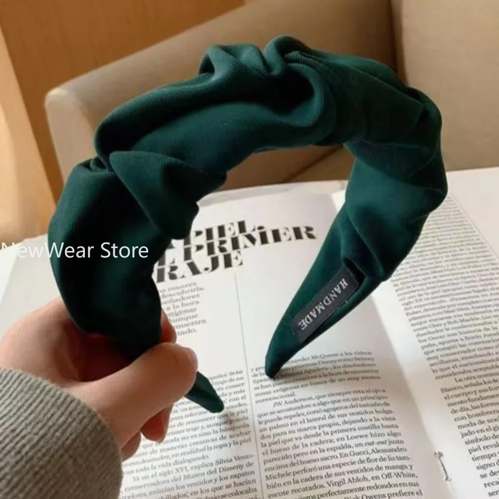 Fashion Hair Hoop Hair Bands for Women Girls Flower Solid Color Headbands Designer Wide Hairband Hair Accessories Headwear