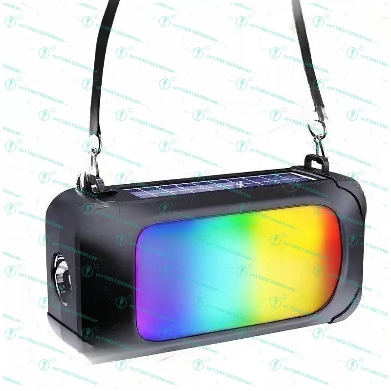 

Solar audio Bluetooth, outdoor speakers New ambient lights High value wireless card bass speaker