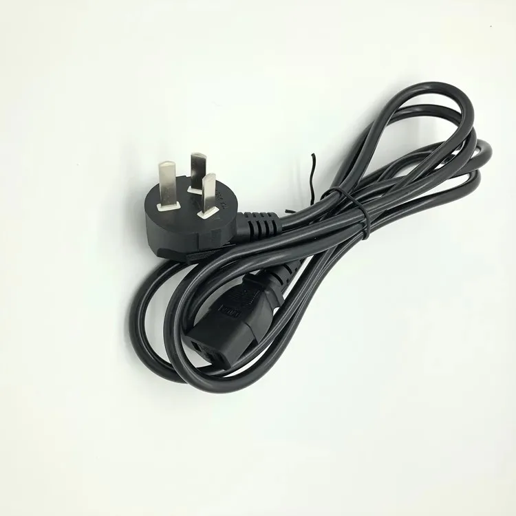 1pcs Pure copper computer power supply main unit monitor printer rice cooker electric kettle three-hole pin head 1.8 power cord