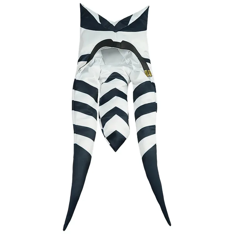Ahsoka Tano Star The Clone Wars Hat مجموعة كاملة من أزياء الفيلم التنكرية لحفلات الهالوين للنساء dl;1