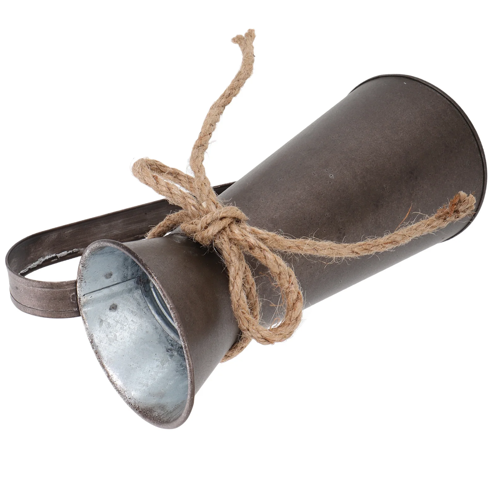 

Vintage Metal Flower Bucket Retro Iron Vase Rustic Dried Fresh Floral Arrangement Container Home Decoration