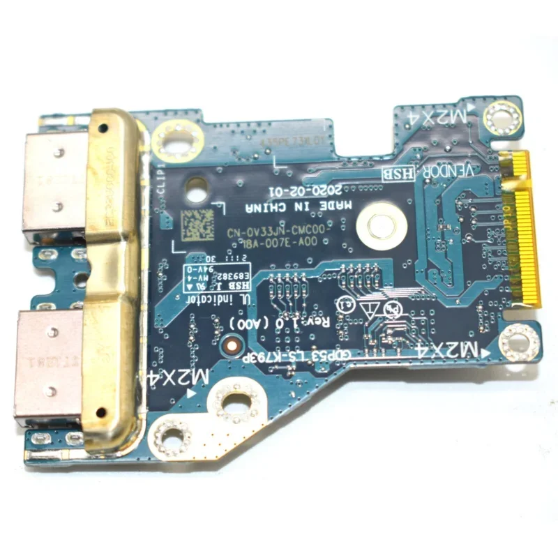 

New USB I/O Board GDP53 LS-K793P For Dell Alienware M15 R5 V33JN 0V33JN