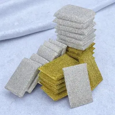 

24pcs Dishwashing Pad Golden Silver Cleaning Sponge For Kitchen Durable Scouring Pad Home Bathroom Sponge Cloth