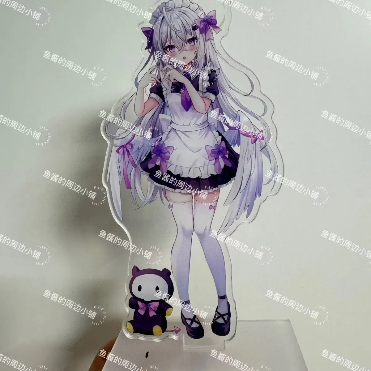 17cm Anime Blue Archive Sirasu Azusa Maid Acrylic Stand Figure Model Plate Cosplay Role Props Collection Desktop Decor