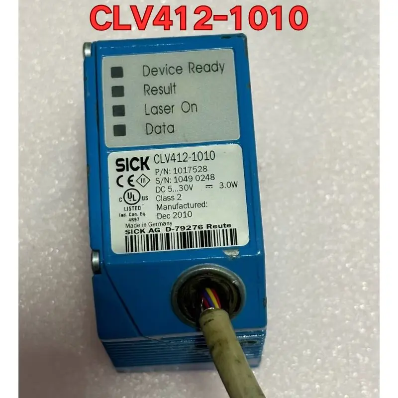 Second-hand CLV412-1010 code scanner function test is normal