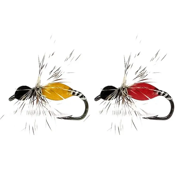 Fishing Fly For Trout 5pcs Bright Colors Hand Woven Dry Fly Hatch Floatant Multifunctional High Visibility Fly Fishing Supplies