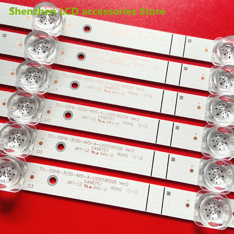 LED backlight for 55T680 55P8 55K5 55T6M 55T6 for TCL-55P8-3030-4X5 light bar 100% new