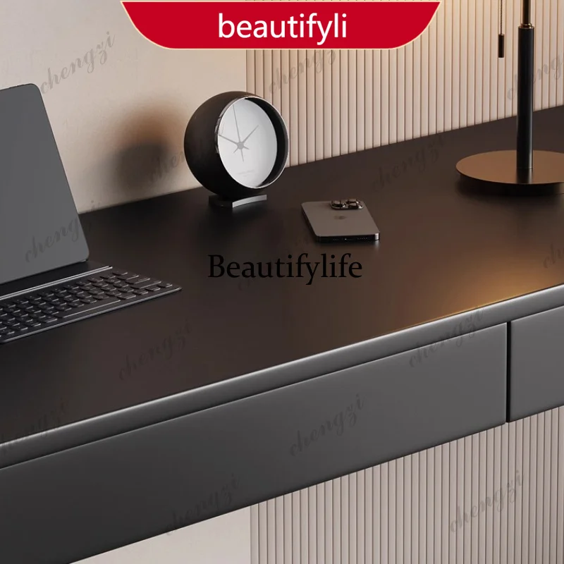X188 New Modern Light Luxury Office Desk Dressing Table Writing Integrated Office Desk Designed Minimalist Home Furniture Tisch