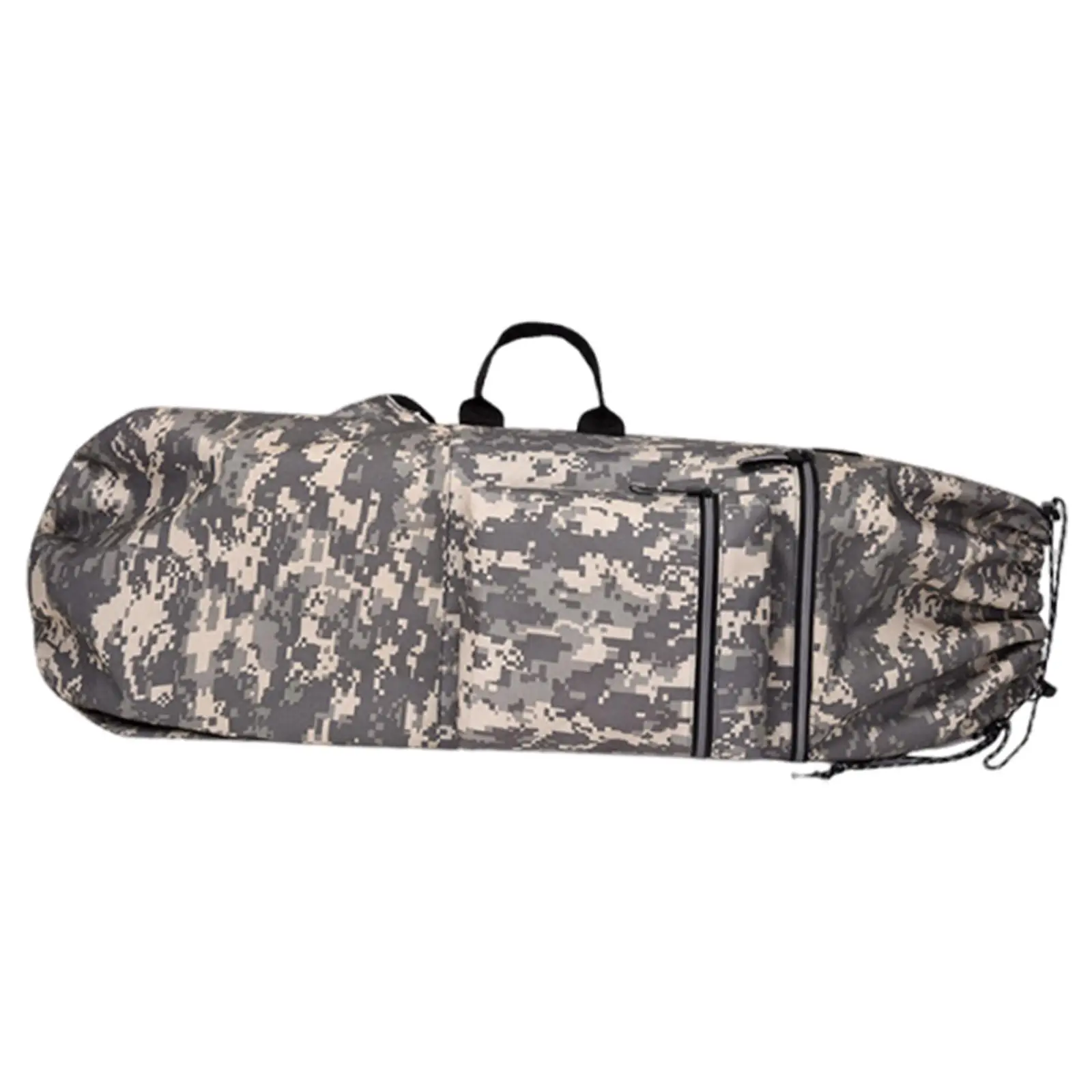 Adjustable Reflective Oxford Carrying Bag Large Capacity Shoulder Pack for Longboard Skateboards Travel