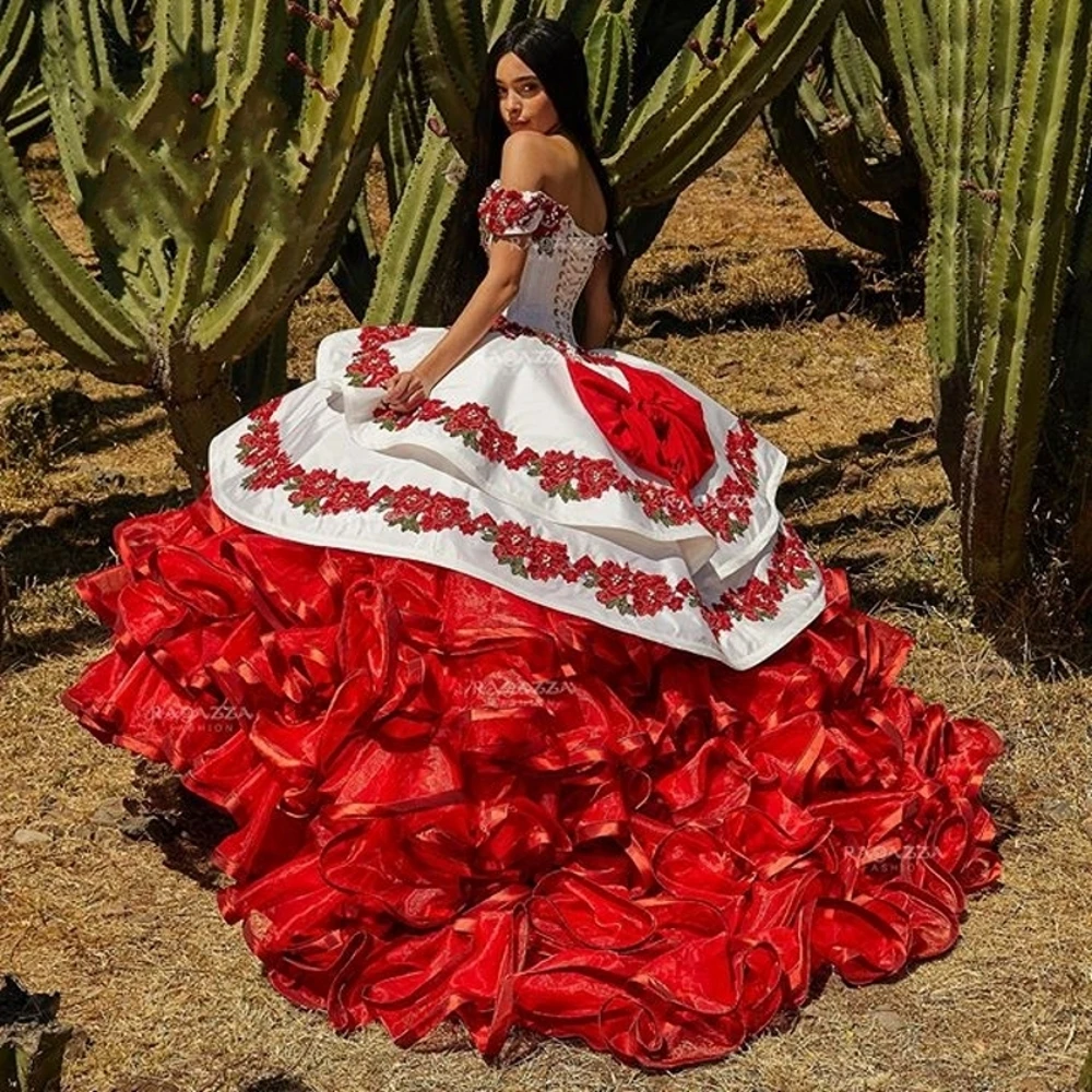 Exquisito vestido de quinceañera, 15 años, apliques con cuentas, dulce vestido de 16 años, vestidos de desfile, tren de barrido