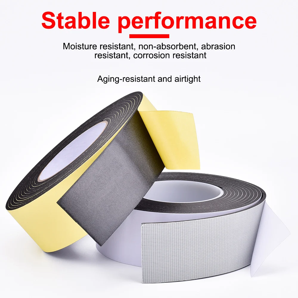 Fiberglass Sealing Tape EVA 3mm For Door And Window Sealing Super Adhesive Soundproof Tensile Resistant Self-Adhesive