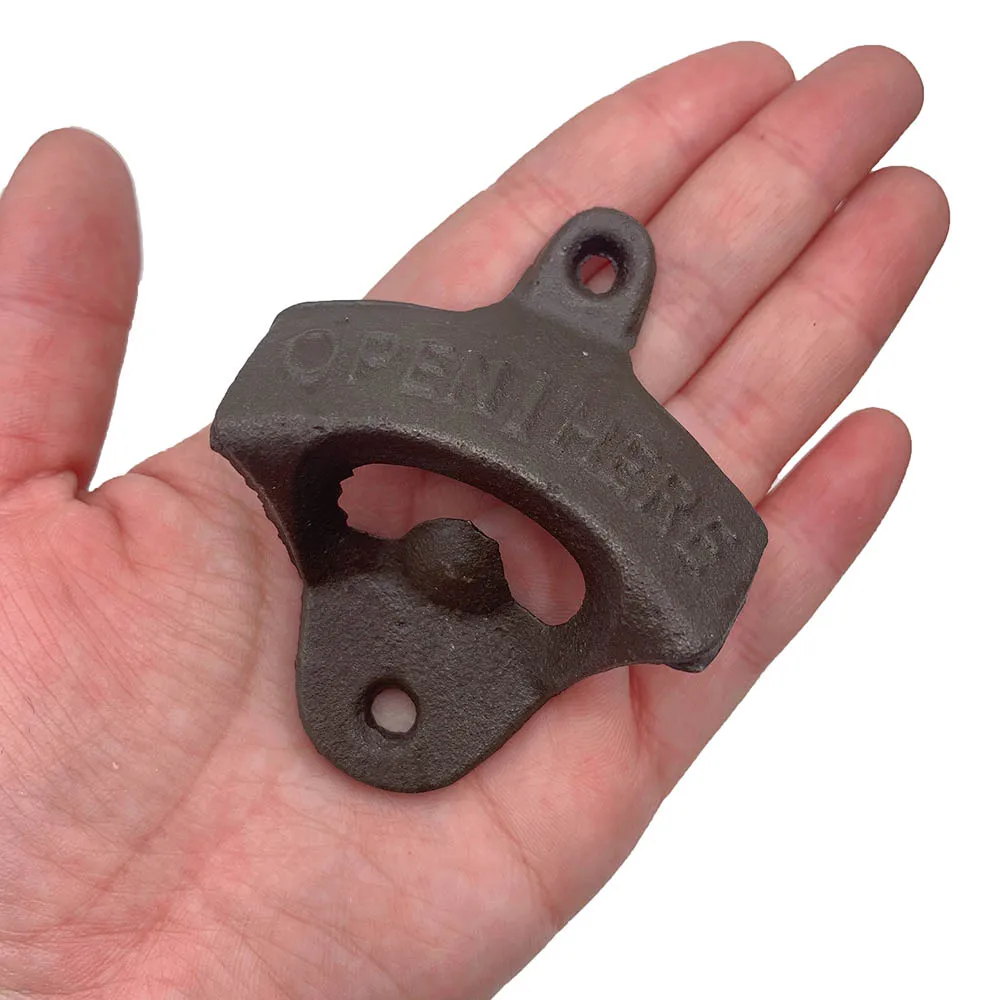 Dobeli Vintage Cast Iron Retro Wall-mounted Beer bottle Opener Soda  Wall hanging Opener Bar Drinking kitchen tool