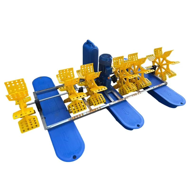 2.2Kw 380V Fish Farming Gearbox Oxygen Paddle Wheel Aerator with 6 Impellers Long Service Life