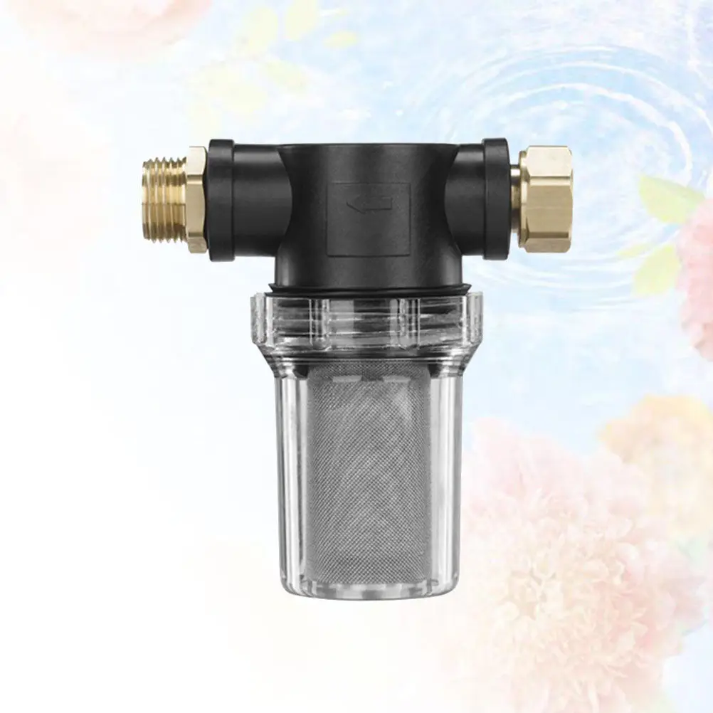 

Water Filter For Pressure Washer High Pressure Fitting Garden Hose Mesh Screen Cleaning Machine Accessory Black