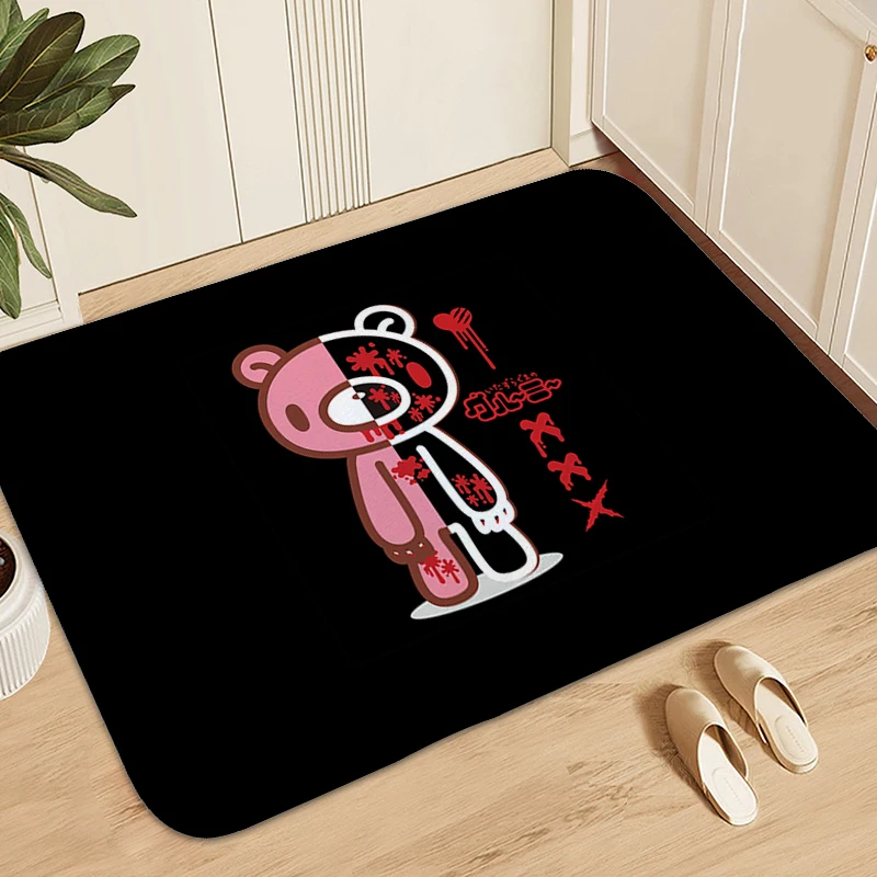 Bathroom Foot Mat G-Gloomys Bear Home Entrance Door Doormat Washable Non-slip Kitchen Rug Bedroom Living Room Floor Carpet