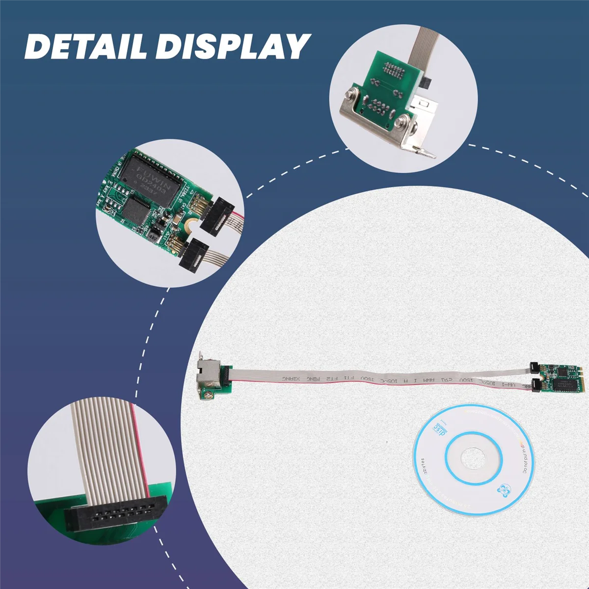 Tarjeta LAN Ethernet M.2 A + E KEY 2,5G RTL8125B Tarjeta de red de control industrial Adaptador de red PCI Express