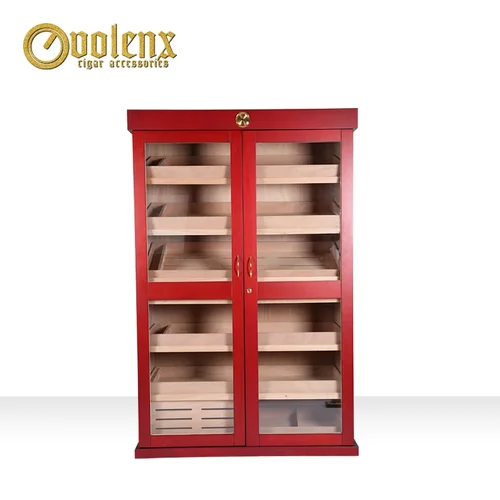 목재 쿠바 시가 캐비닛, 냉장 시가 휴미더 보관 서랍 및 습도계 가습기 