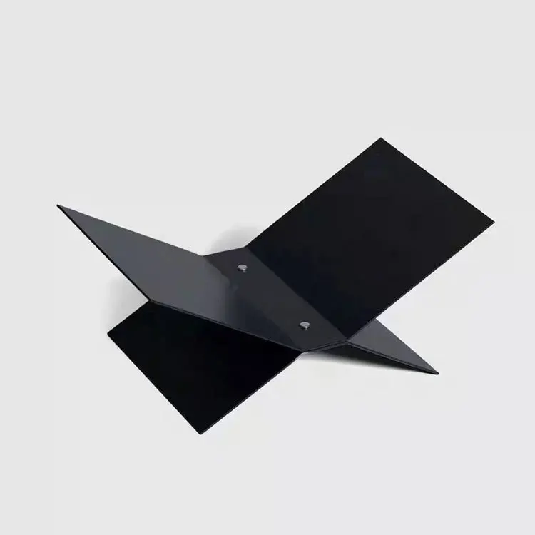 Modern minimalist desktop metal floating bookshelf, black display rack, storage rack, home soft furnishings