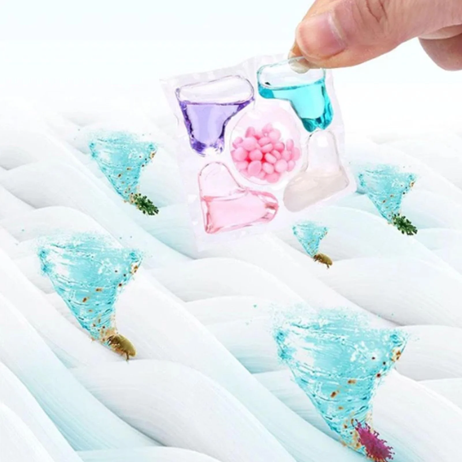 5-in-1 Multi Effect Laundry Beads Water Soluble Laundry Detergent Long Lasting Fragrance Retention Beads Household Cleaning Tool