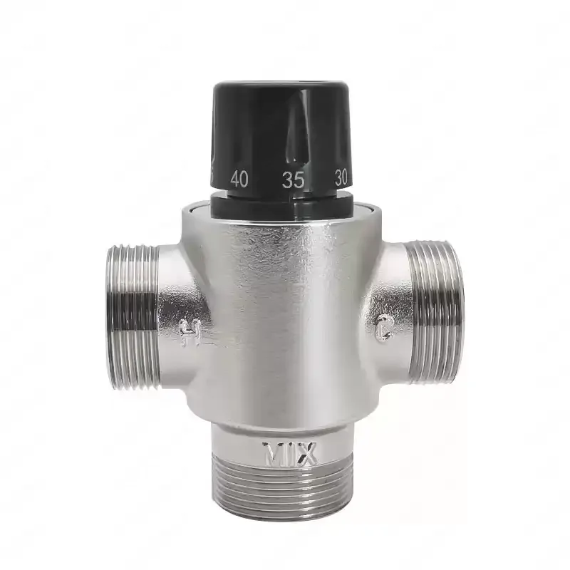DN40 1.5 Inch Thermostatic Mixing Valve, Automatic Temperature Control Valve for Solar Water Heater & Bath Pool System,