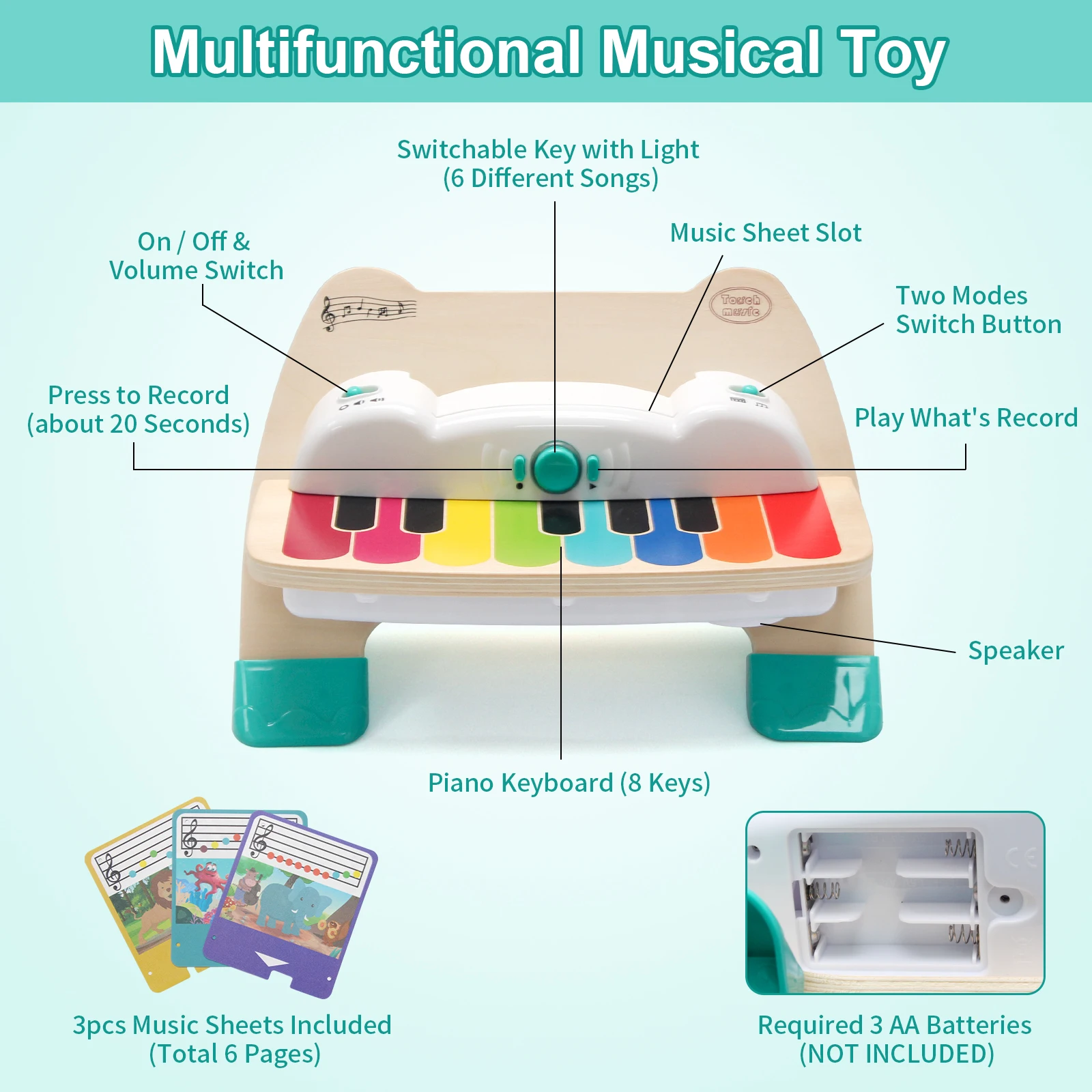 Thumbnail 2 - #4 New Toy Musical Instruments Arrivals