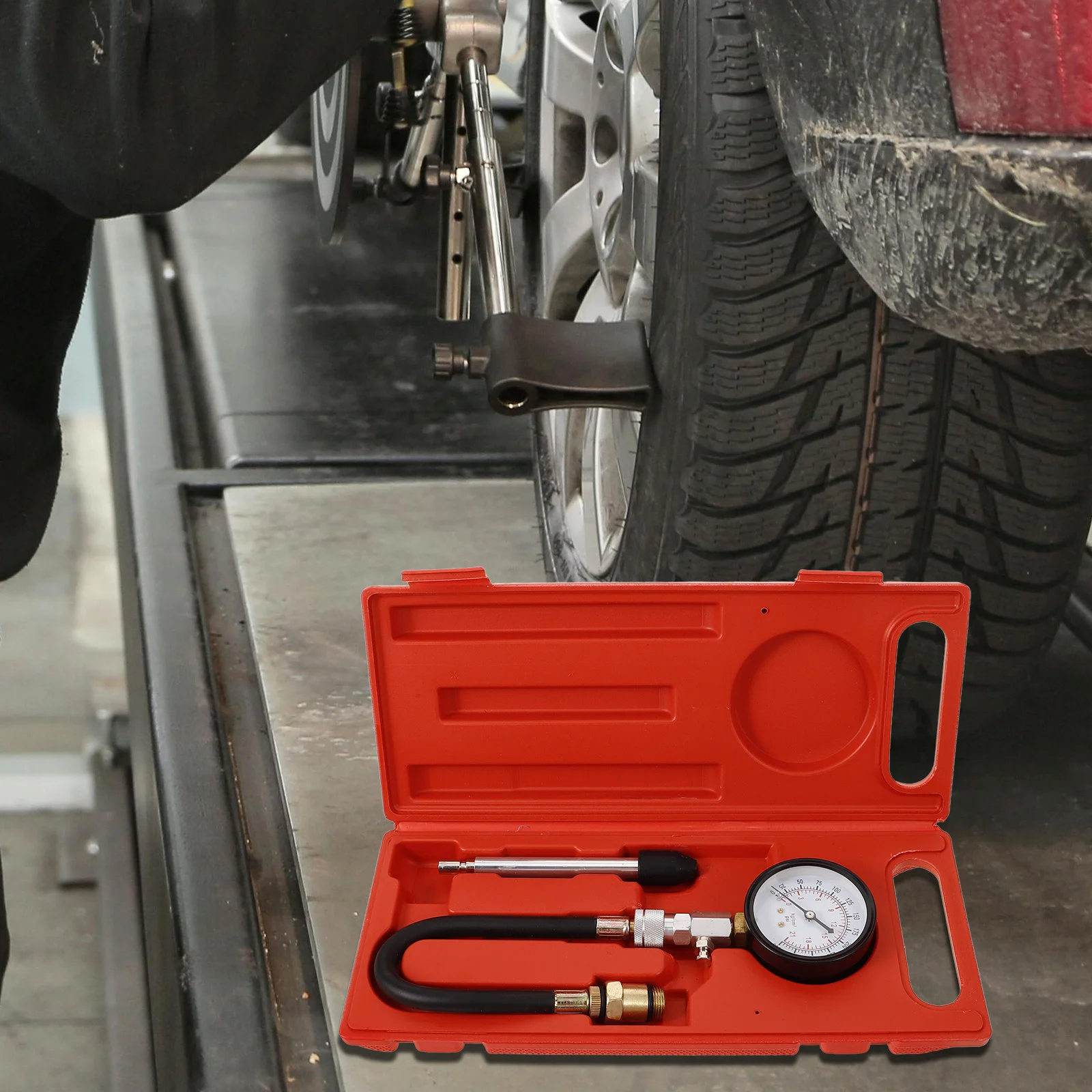 

1 set 1 Set Cylinder Pressure Gauge Kit Engine Compression Tester For Automotive Repair Small Engine Maintenance Tool
