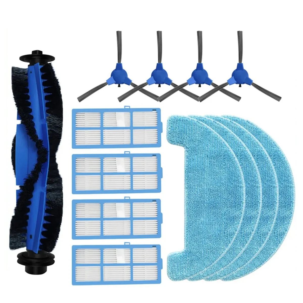 For Polaris PVCR 1050 / 1229 / 3200 / 1020 / 1028 IQ Home Aqua Roller Side Brush Filter Mop Cloths Robot Vacuums