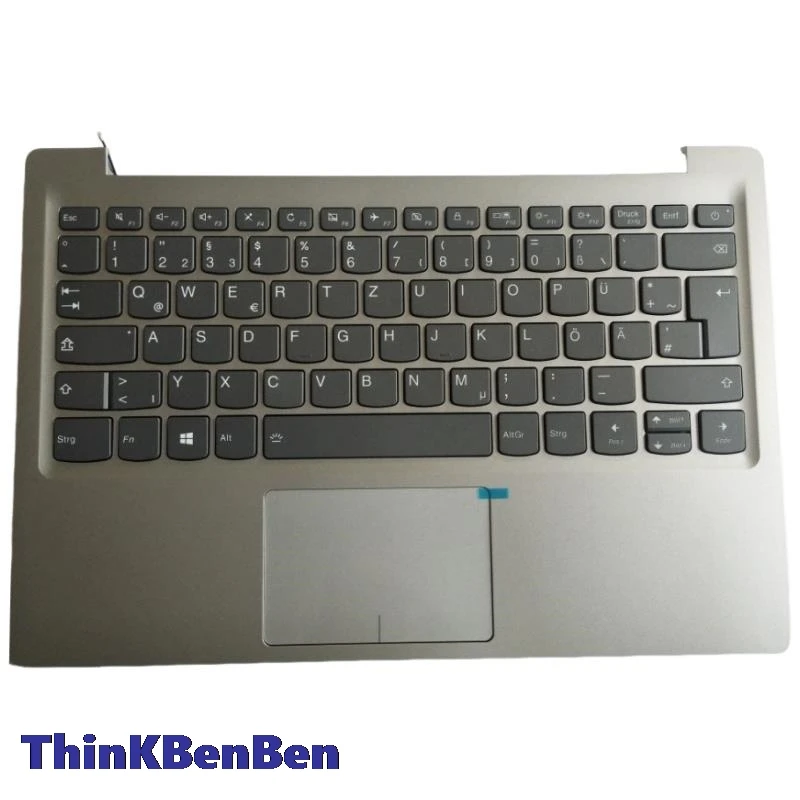 DE German Mineral Gray Keyboard Upper Case Palmrest Shell Cover For Lenovo Ideapad 320S 13 13IKB 5CB0Q17548