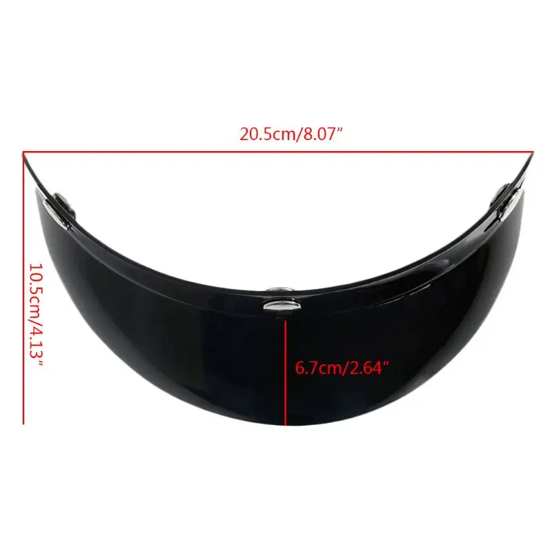 

Hot Universal 3 Visor Face Shield Lens For Motorcycle Helmets Open Face