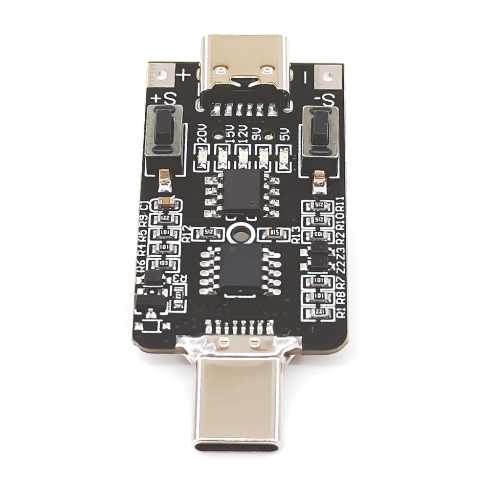 100W 5A USB Type-C QC Decoy Trigger Board PD 2.0 3.0 Adapter wyzwalacza Kabel połączenia Polling Detector 5V 9V 12V 15V 20V Wyjście