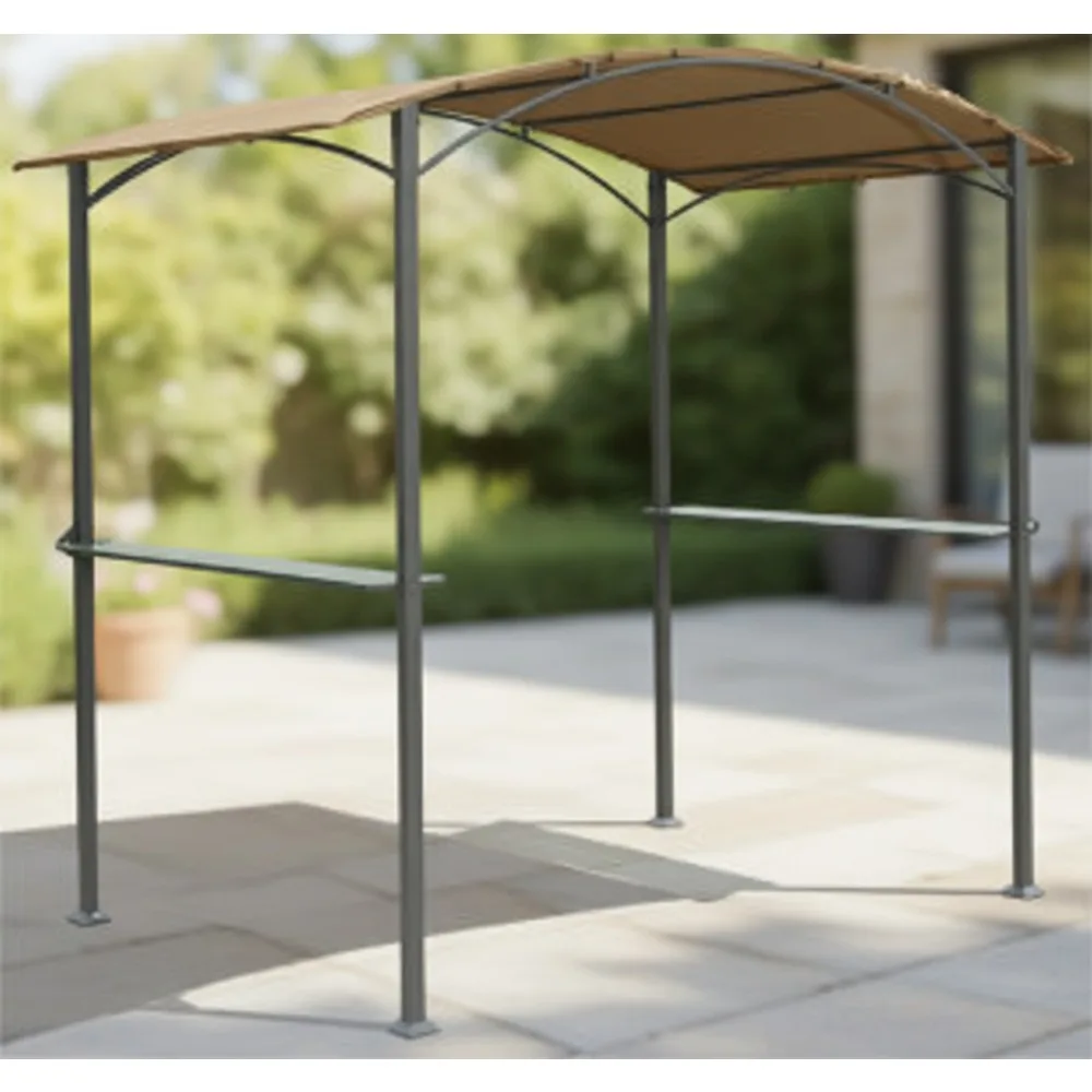 

Premium RipStop Gazebo Canopy Replacement - Heavy-Duty 350D Polyester, Beige Color for Outdoor Patio