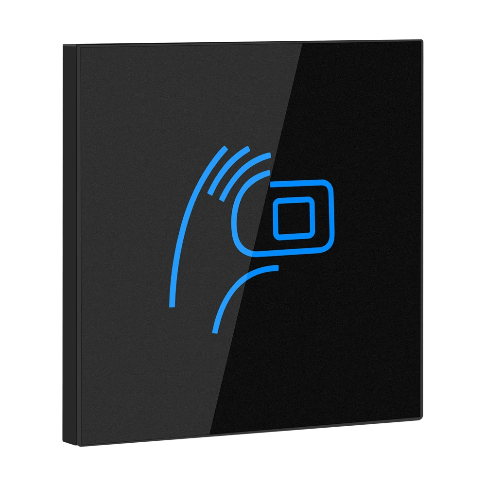 

Ультратонкий водонепроницаемый 125 кГц + 13,56 МГц частота RFID-считыватель карт контроля доступа считыватель WG26/34 выход CC86R