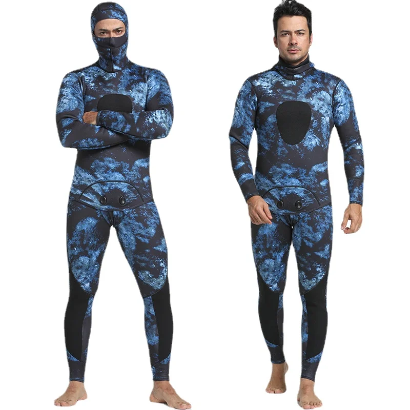 Diving Suit Neoprene 3mm Men Pesca Diving Spearfishing Wetsuit Snorkel Swimsuit Split Suits Combinaison Surf Wetsuit Set