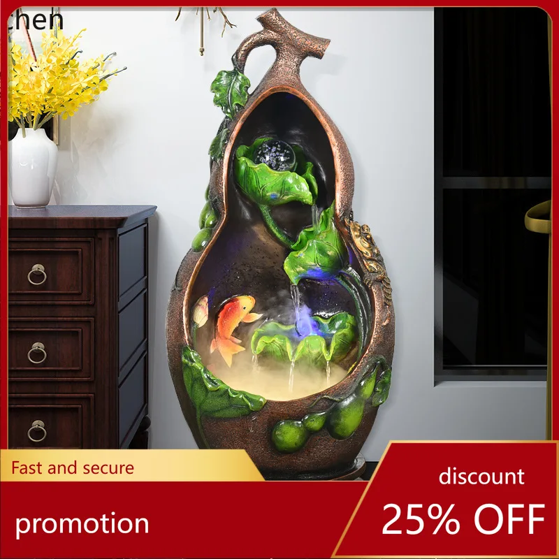 HXL Gourd Office Water Flow Fountain Decoration Humidifier Ornament