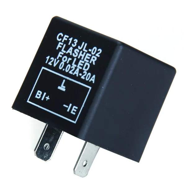 3 Pin Car Flasher Relay to Fix Turn Singnal LED Light Indicator Flash Blink 12V