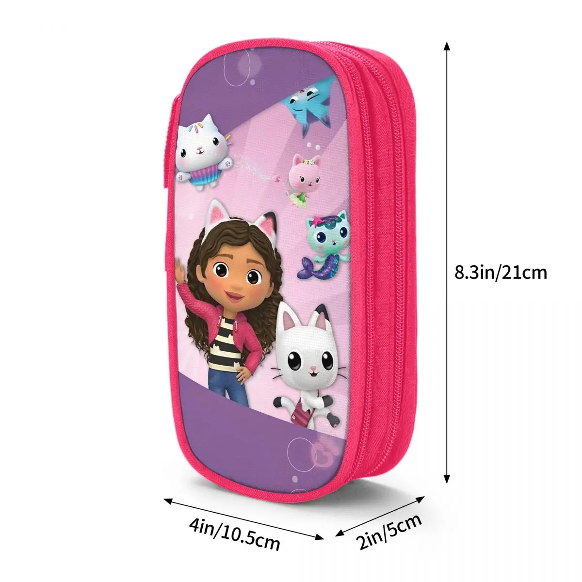 Imagem -06 - Gabbys Dollhouses Pencil Case Pen Holder Bolsa For Kids Grande Capacidade Presentes da Escola Happy Gifts