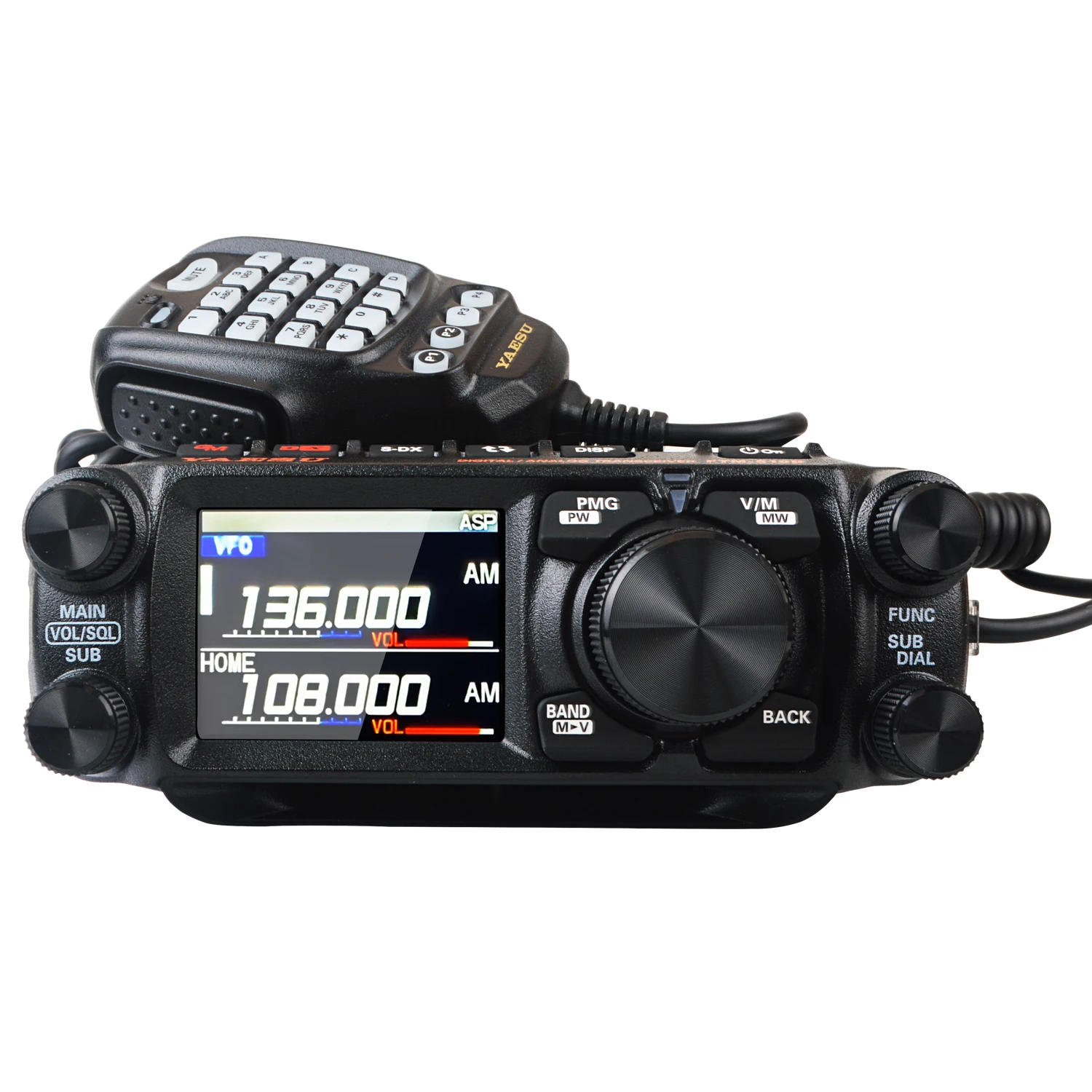 

Yaesu Walkie Talkie FTM-510D ASP 144/430MHz VHF 55W/UHF 50W C4FM Digital FM Air Band Mobile Transceiver 2M 70CM Amateur Radio