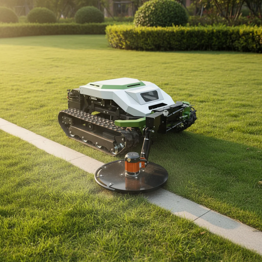 Customize New Design Electric Crawler Lawn Mower Remote Control Automatic Grass Trimmer High Quality