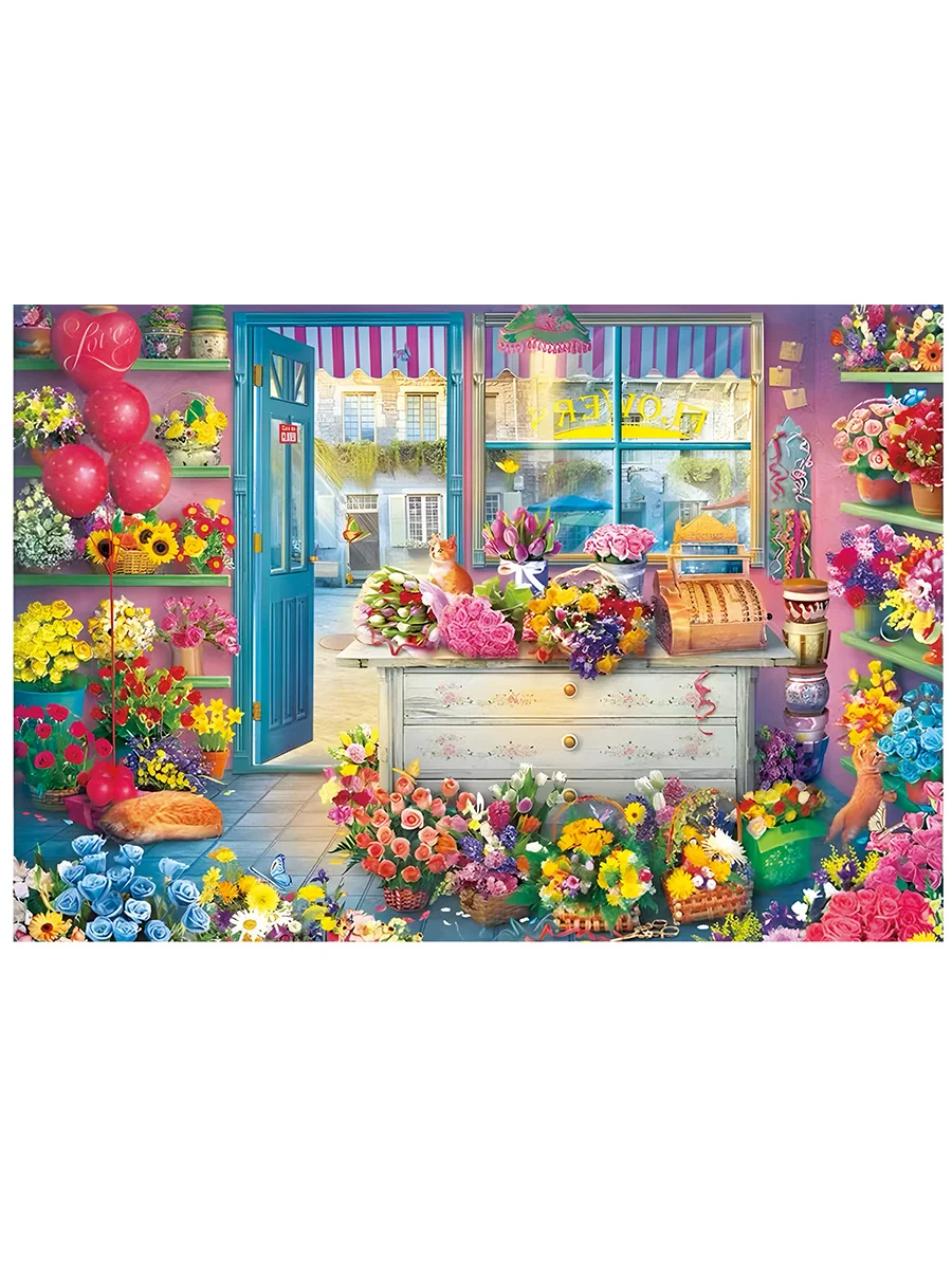 Negozio di fiori punto croce Kit ricamo fai da te negozio di fiori soggiorno pittura decorativa 11CT 9CT Set di ricami stampati