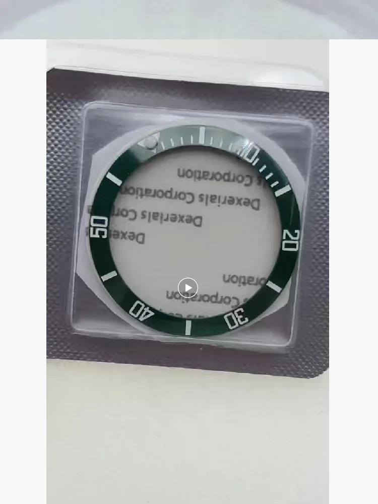 111345Fot R green watch ceramic ring dial ring digital scale outer ring with adhesive backing outer diameter 38mm