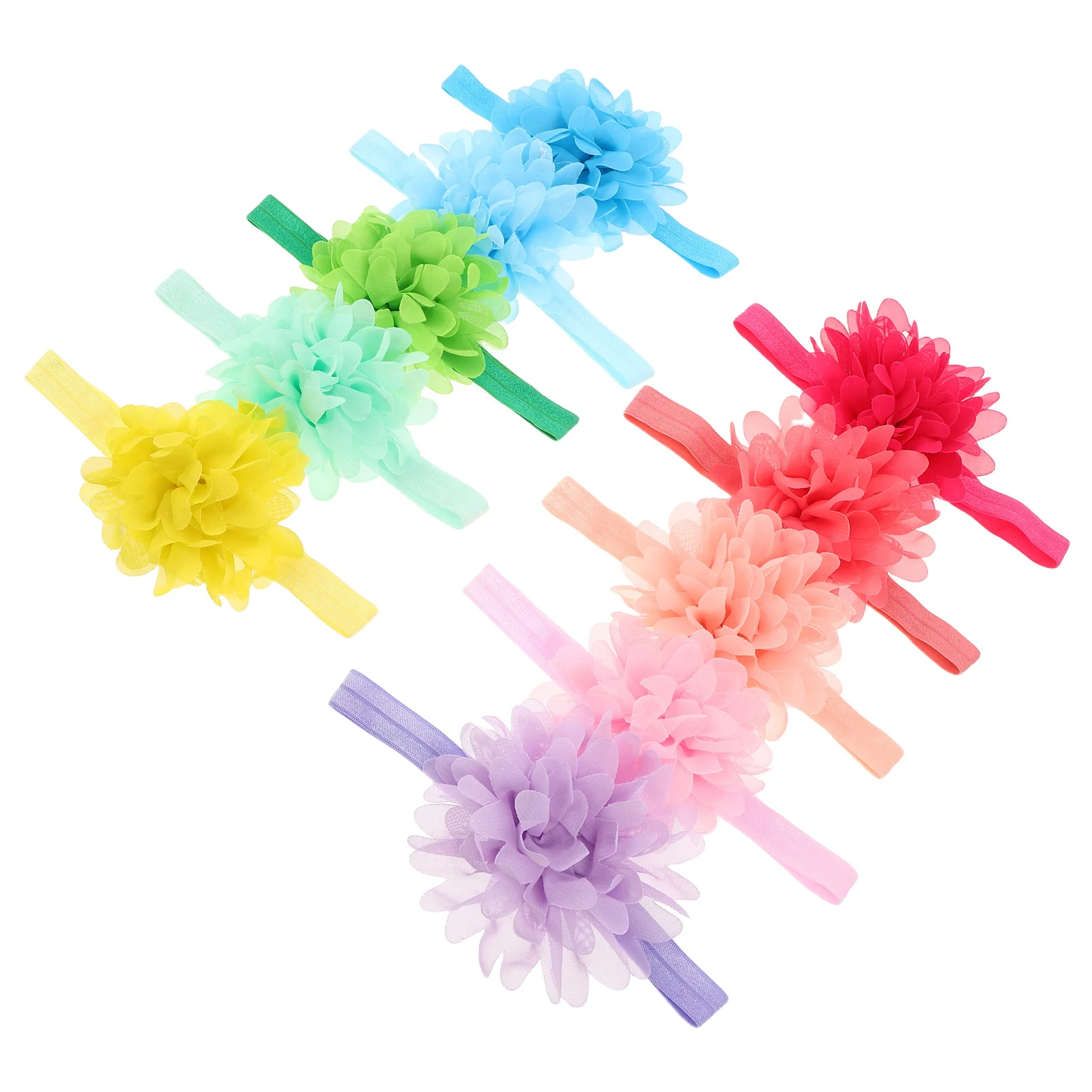 

20Pcs Baby Headbands Fabric Stretchy Infant Toddler Photography Prop Baby Girl Hair Accessories Flower Hair Bands