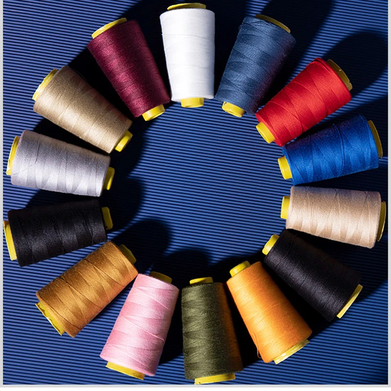 100g 1200meters 203 Jeans Sewing Machine Thick Line 3 Strand Thread Tent Umbrella Thread Thick Wiring Denim Line Sewing Thread