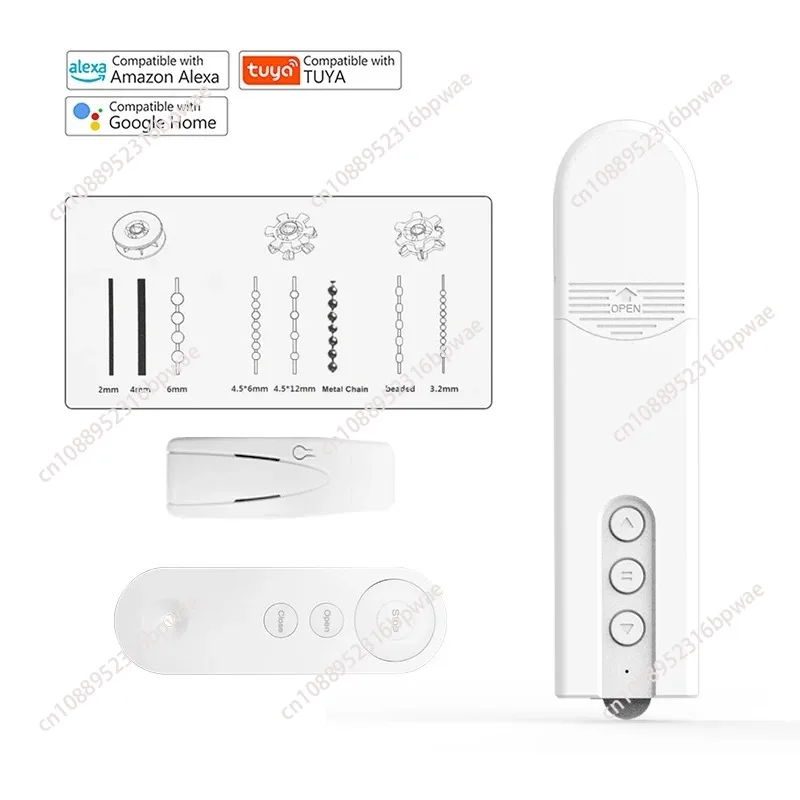 

Tuya WIFI Smart Motorized Chain Curtain Motor Remote Control Shade Roller Blinds Drive Motor Automation Blinds Curtain Motor