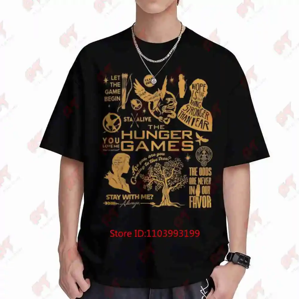 Hunger Games Coriolanus Snow Peeta Mellark Short Sleeve Tee 100% Cotton T-Shirt
