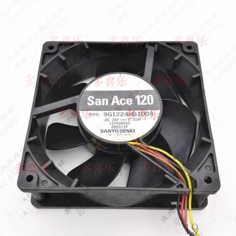 

EE для Sanyo 9G1224HB1D03 12038 DC24V 0.22A 12CM 4-контактный охлаждающий вентилятор