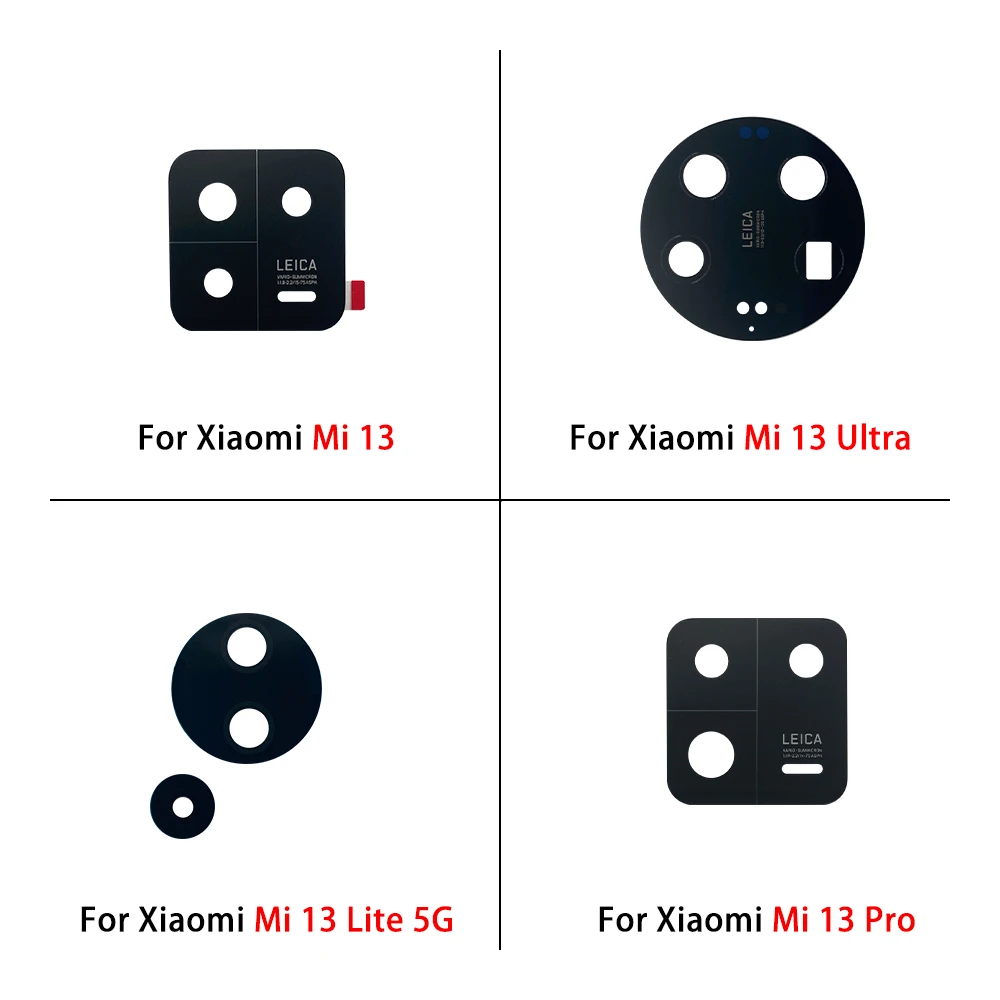 NEW Camera Glass Lens Back Rear Camera Glass Lens For Xiaomi Mi 12 Mi 13 Lite 5G Mi 13 Ultra Redmi Note 13 Pro 4G