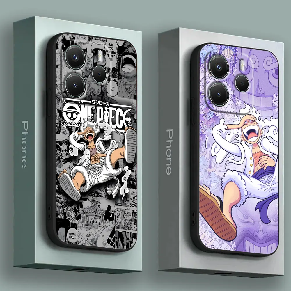 One-Piece Anime Monkey D Luffy Case For Xiaomi Redmi Note 15 14 13 12 11 10 Pro Plus 5G For Redmi 15C 15 14C 13C 12C Phone Cover